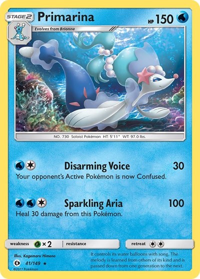 Primarina (SM Base Set) Medium Play