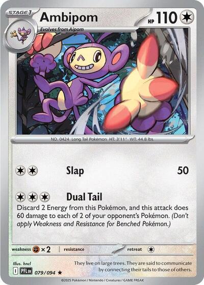 Ambipom - 079 (ME02: Phantasmal Flames) Light Play Holofoil