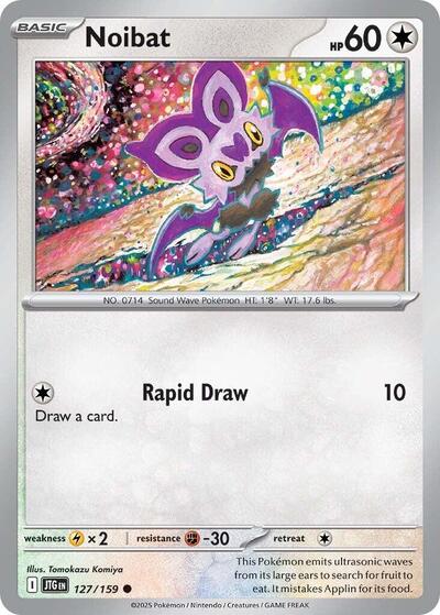 Noibat - 127 (SV09: Journey Together) Light Play Reverse Holofoil