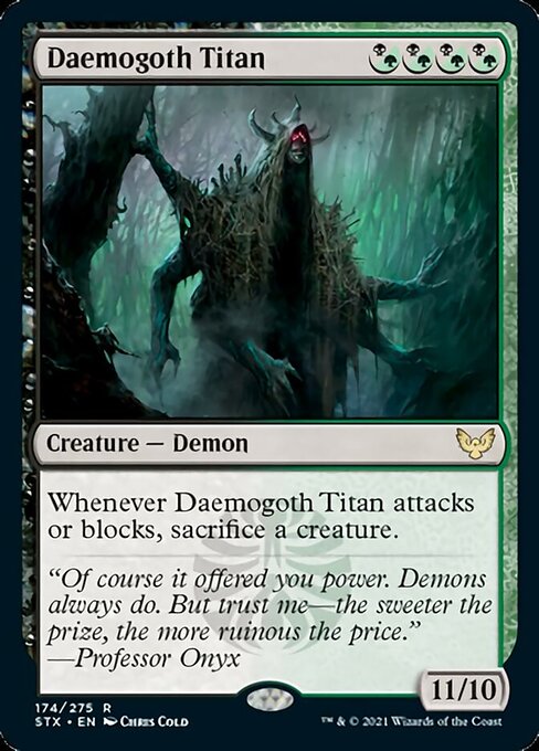 Daemogoth Titan (Strixhaven) Light Play