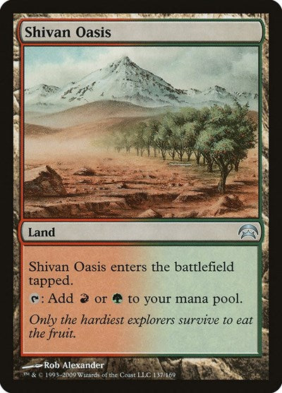 Shivan Oasis (Planechase) Light Play