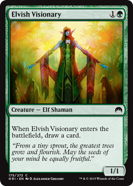 Elvish Visionary (Magic Origins) Light Play