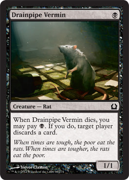Drainpipe Vermin (Return to Ravnica) Light Play