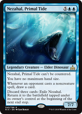 Nezahal, Primal Tide (Rivals of Ixalan) Light Play