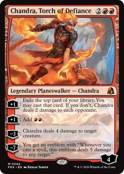 Chandra, Torch of Defiance (Reality Fracture) Light Play