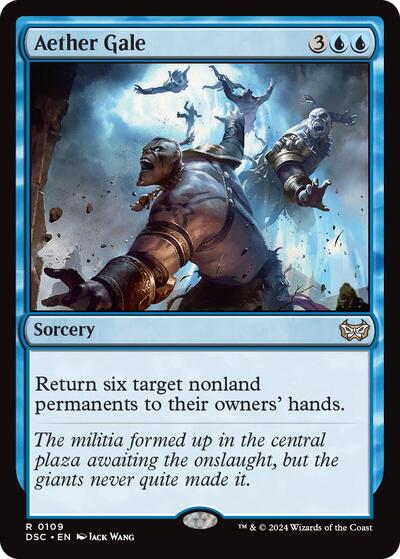 Aether Gale (Commander: Duskmourn: House of Horror) Light Play