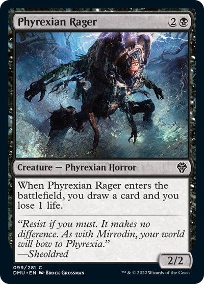 Phyrexian Rager (Dominaria United) Light Play