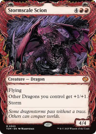 Stormscale Scion (Showcase) (Tarkir: Dragonstorm) Near Mint Foil