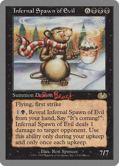 Infernal Spawn of Evil (Unglued) Light Play