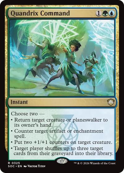 Quandrix Command (Commander: Secrets of Strixhaven) Light Play