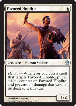 Favored Hoplite (Theros) Light Play