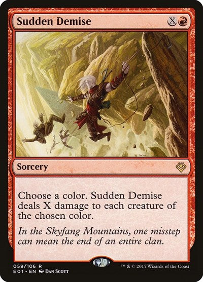 Sudden Demise (Archenemy: Nicol Bolas) Light Play