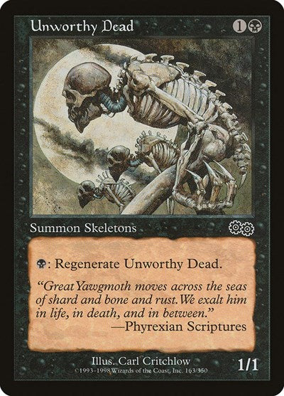 Unworthy Dead (Urza's Saga) Damaged / Poor