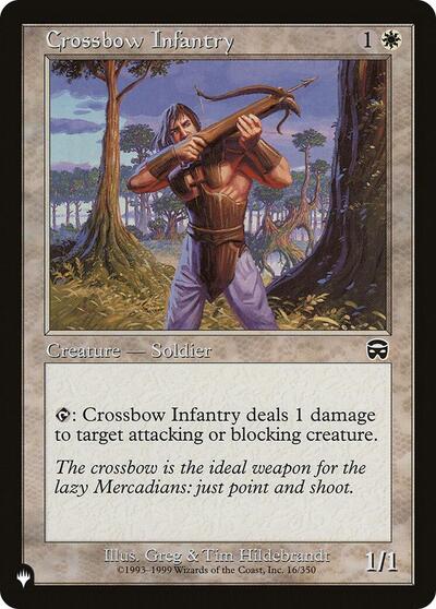 Crossbow Infantry (The List) Light Play