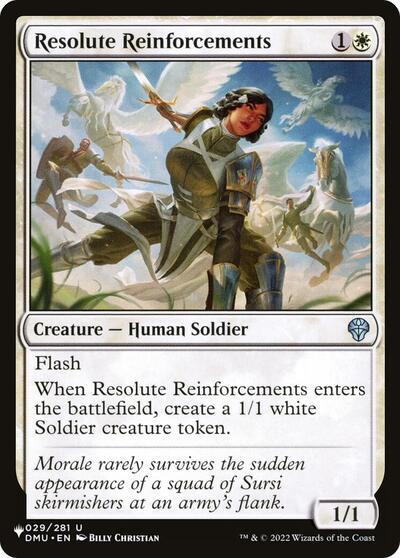 Resolute Reinforcements (The List) Light Play