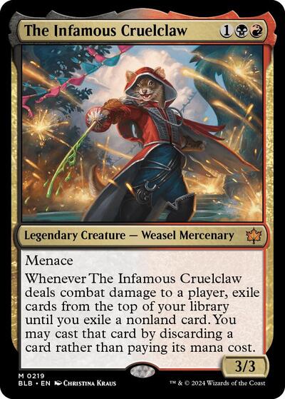 The Infamous Cruelclaw (Bloomburrow) Light Play