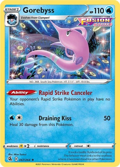 Gorebyss (SWSH08: Fusion Strike) Light Play