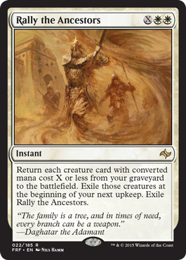 Rally the Ancestors (Fate Reforged) Light Play