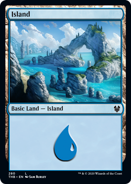 Island (280) (Theros Beyond Death) Light Play