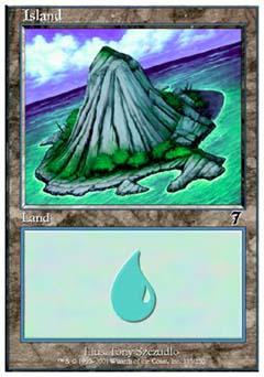 Island (334) (7th Edition) Medium Play
