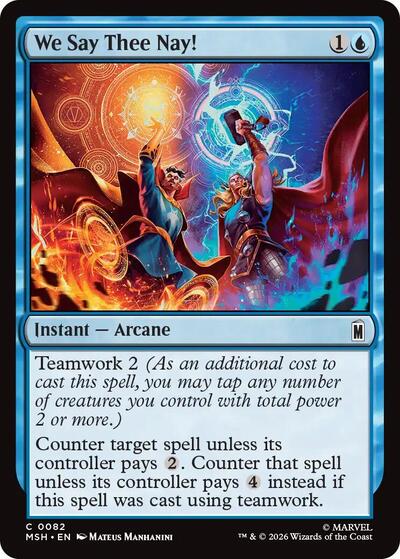 We Say Thee Nay! (Marvel Super Heroes) Light Play Foil