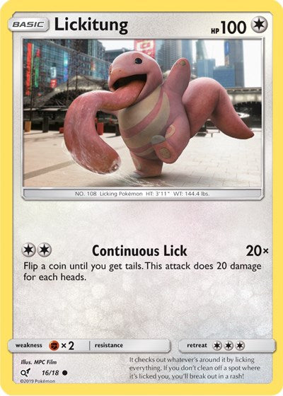 Lickitung (Holo Common) (Detective Pikachu) Medium Play Holofoil