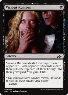 Vicious Rumors (Guilds of Ravnica) Light Play