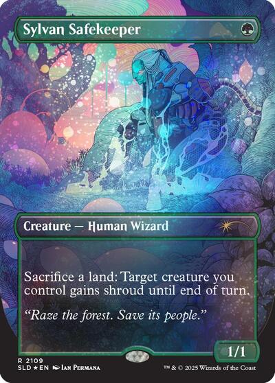 Sylvan Safekeeper (Galaxy Foil) (Secret Lair) Light Play Foil