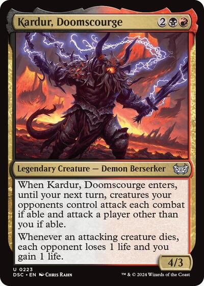 Kardur, Doomscourge (Commander: Duskmourn: House of Horror) Light Play