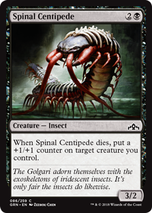 Spinal Centipede (Guilds of Ravnica) Light Play