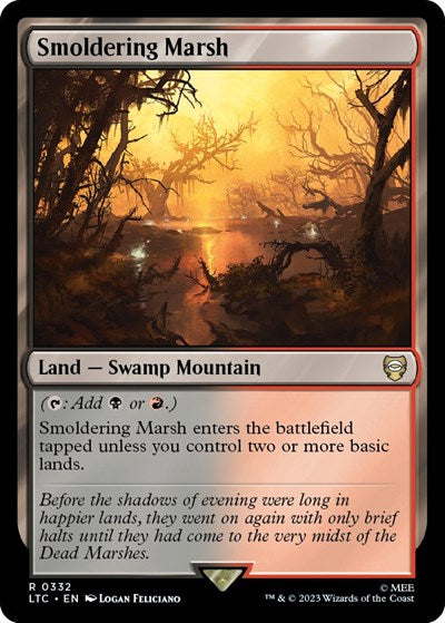 Smoldering Marsh (Commander: The Lord of the Rings: Tales of Middle-earth) Light Play