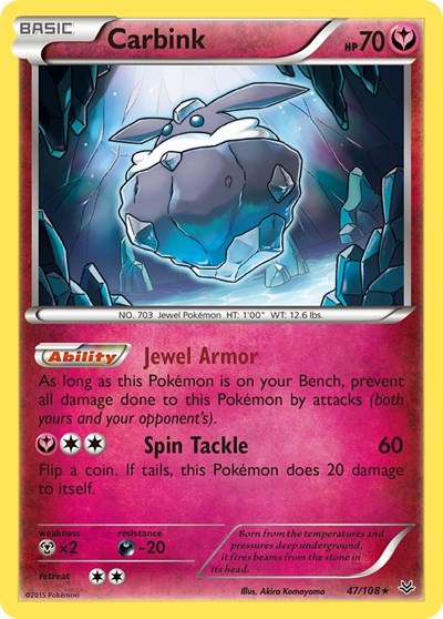 Carbink (XY Roaring Skies) Medium Play
