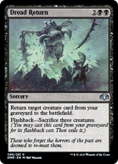 Dread Return (Dominaria Remastered) Light Play