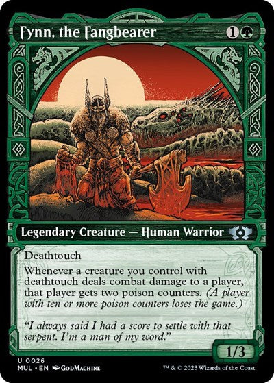 Fynn, the Fangbearer (March of the Machine: Multiverse Legends) Light Play Foil