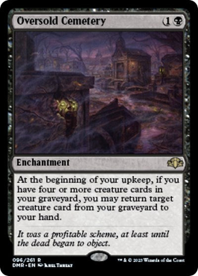 Oversold Cemetery (Dominaria Remastered) Light Play