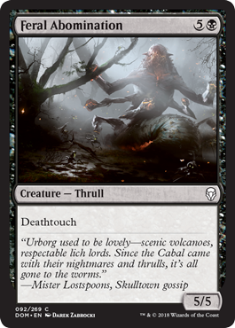 Feral Abomination (Dominaria) Light Play