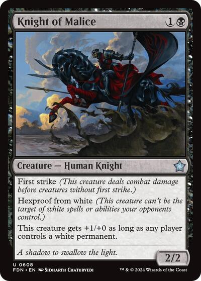 Knight of Malice (Foundations) Light Play