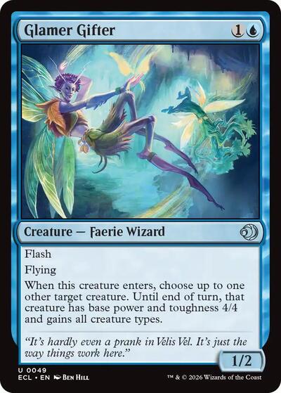 Glamer Gifter (Lorwyn Eclipsed) Light Play Foil