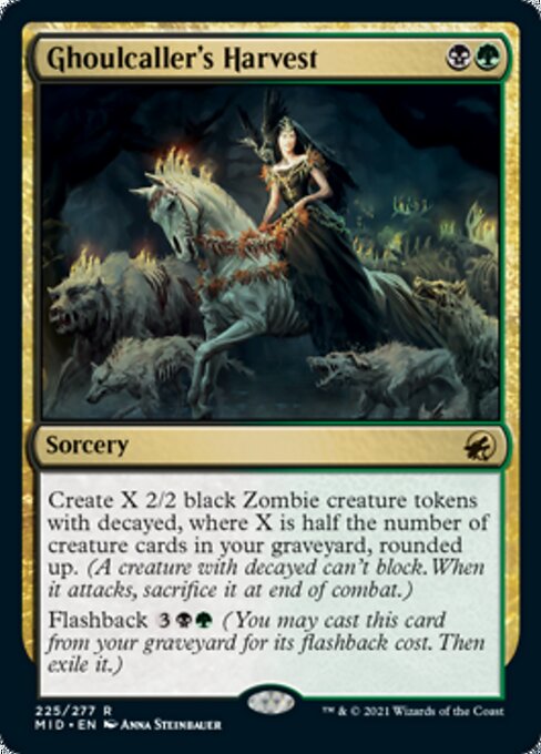 Ghoulcaller's Harvest (Innistrad: Midnight Hunt) Light Play