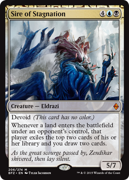 Sire of Stagnation (Battle for Zendikar) Medium Play