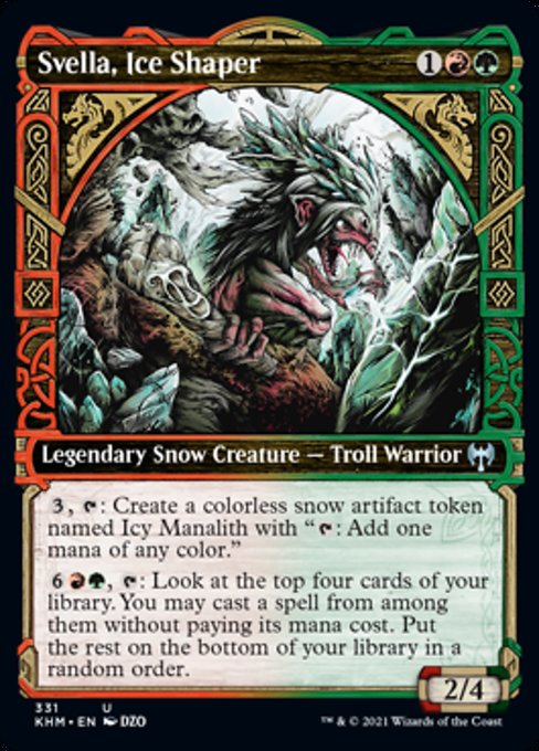 Svella, Ice Shaper (Showcase) (Kaldheim) Light Play