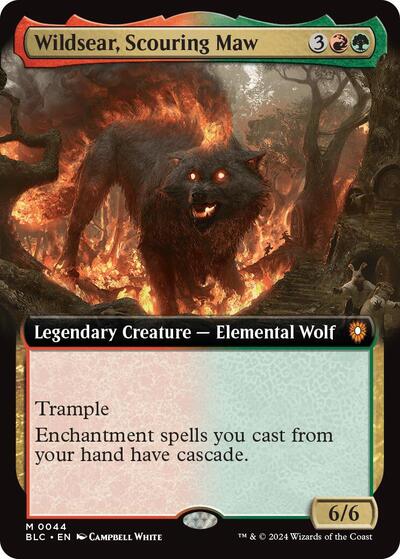 Wildsear, Scouring Maw (Extended Art) (Commander: Bloomburrow) Light Play