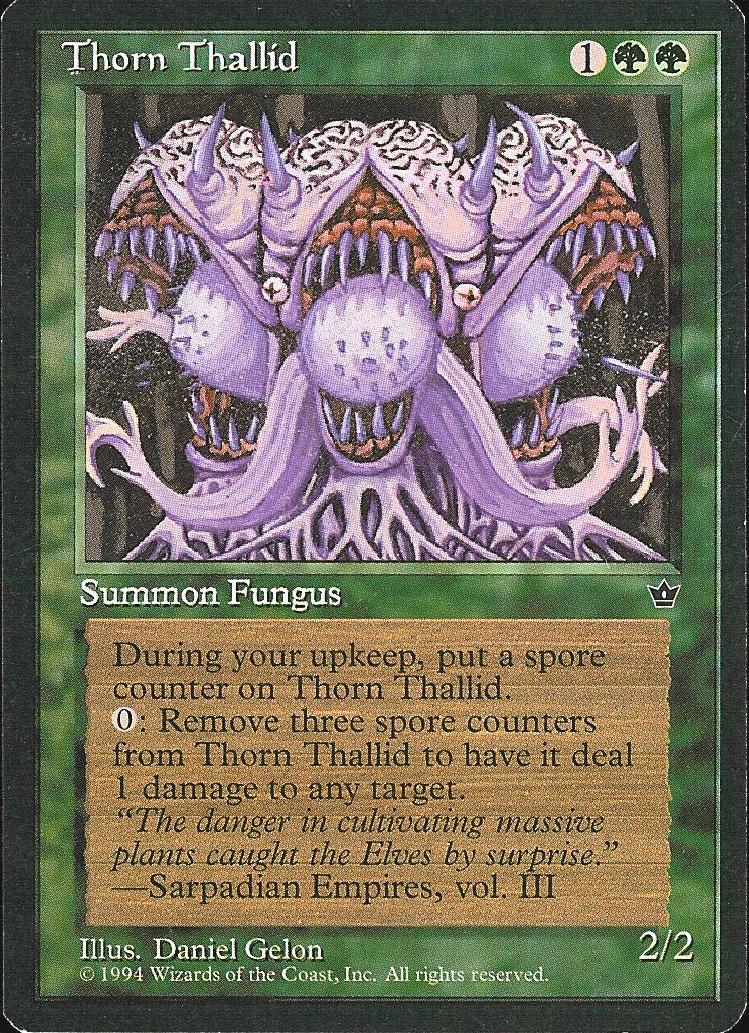 Thorn Thallid (Gelon) (Fallen Empires) Medium Play