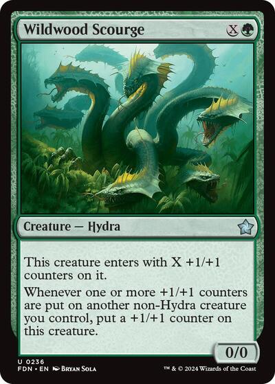 Wildwood Scourge (Foundations) Light Play Foil