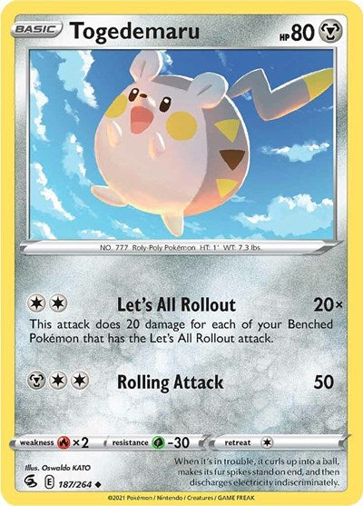 Togedemaru (SWSH08: Fusion Strike) Light Play