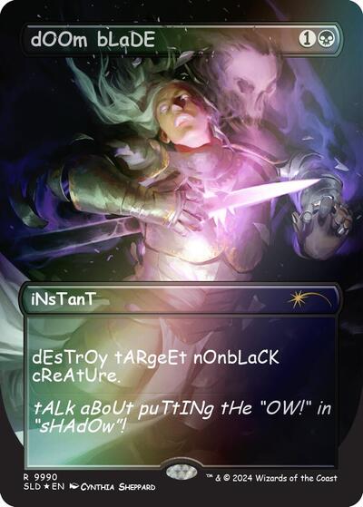 dOOm bLaDE (Rainbow Foil) (Secret Lair) Near Mint Foil