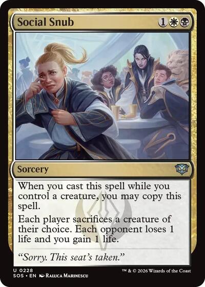 Social Snub (Secrets of Strixhaven) Light Play Foil