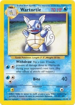 Wartortle (Base Set) Near Mint