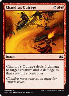 Chandra's Outrage (Modern Masters 2017) Light Play Foil