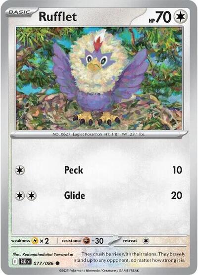Rufflet (SV: Black Bolt) Light Play